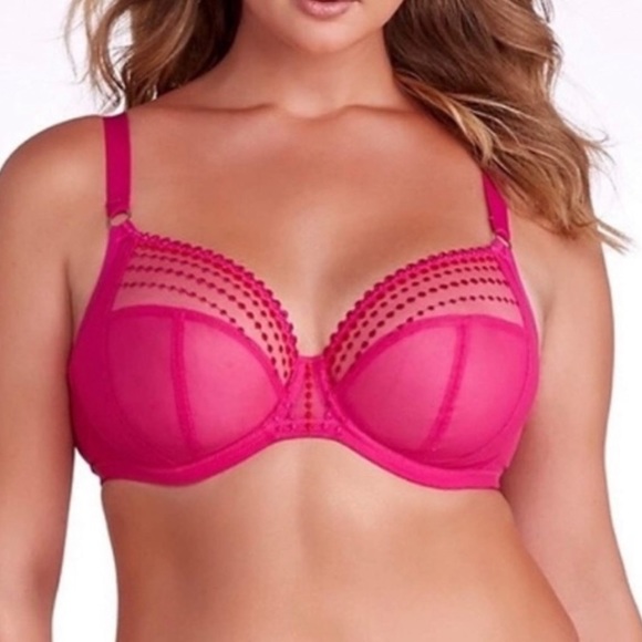 Elomi Intimates & Sleepwear Nwt Elomi Matilda Bra Sheer Neon Hot